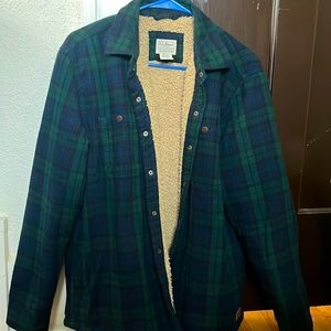 LL Bean Sherpa Lined Flannel